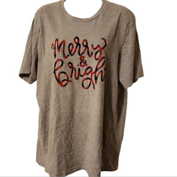 Bella Canvas Women's Merry & Bright  T-shirt‎ - Picture 1 of 1